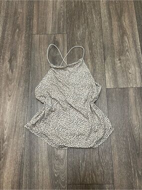 Gaze Leopard Print Strappy Tank Top